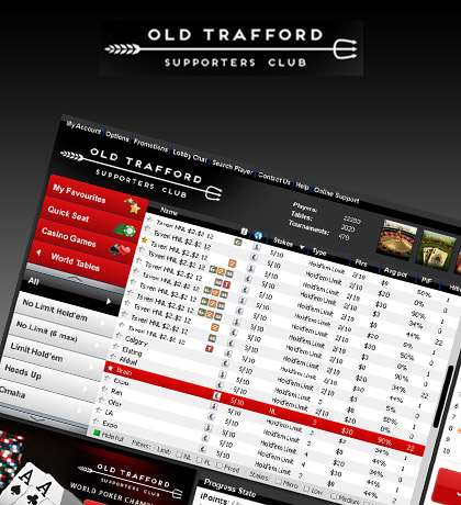 Poker client designed for Old Trafford Supporters Club